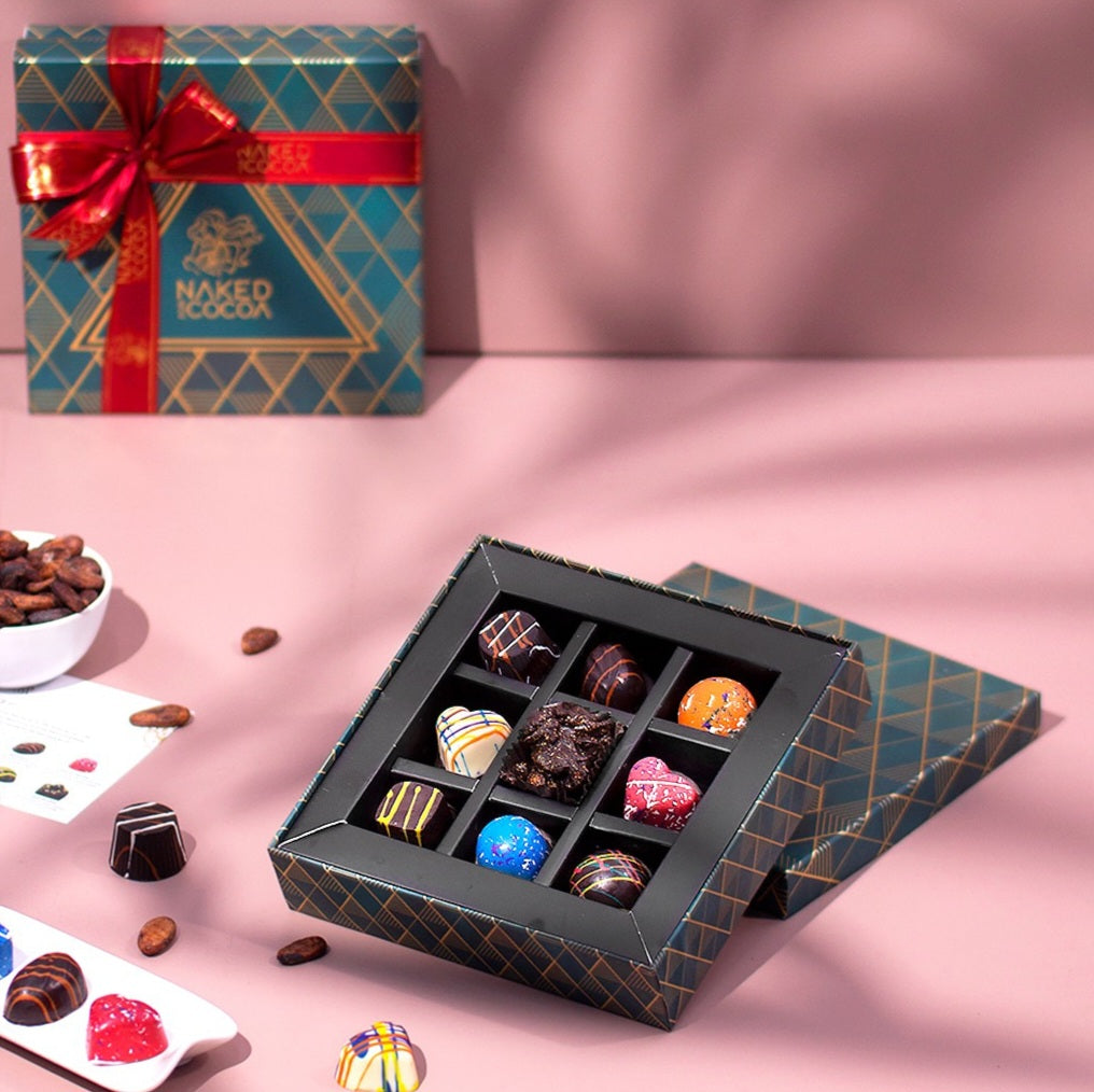 Expressions Chocolate Box - 9 Assorted Truffles